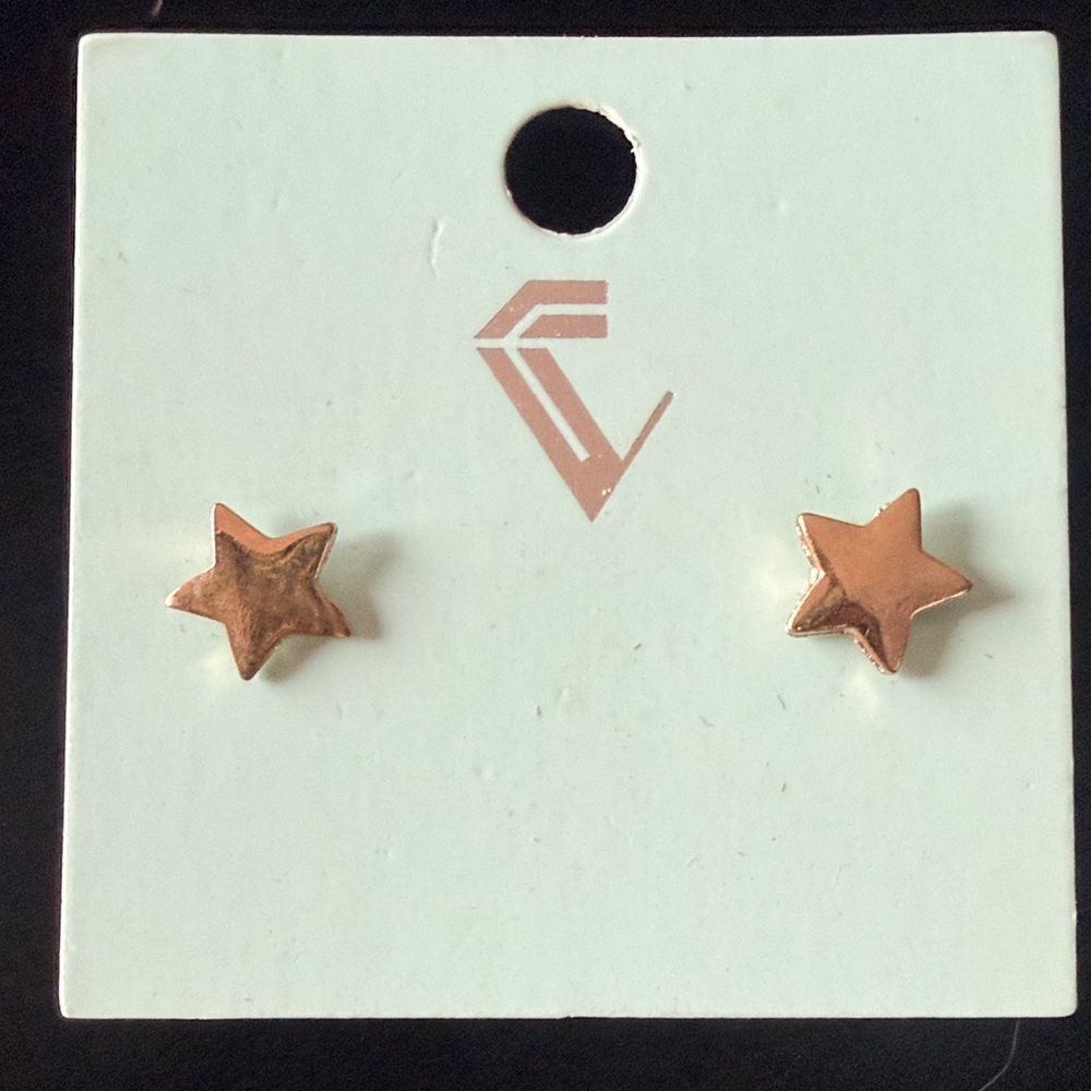 Gold Star Earrings